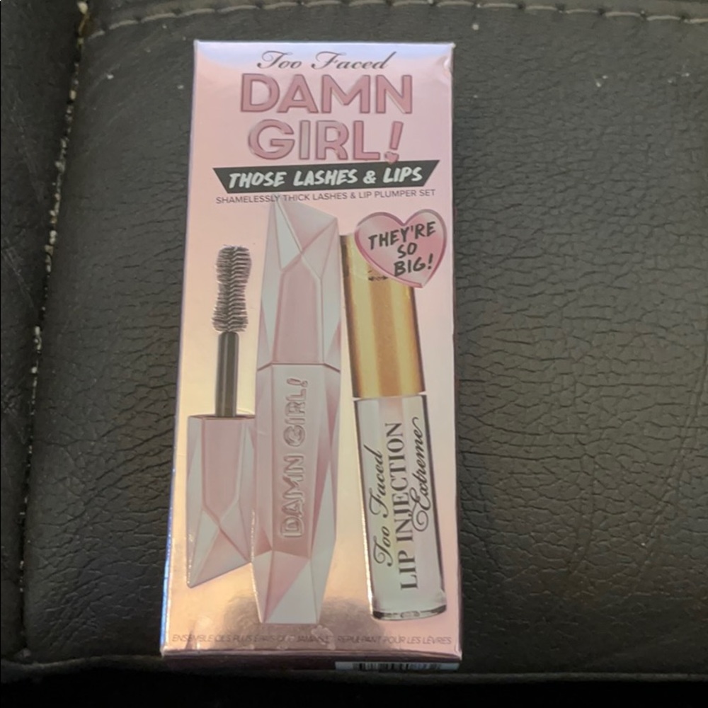 Too faced Dam Girl! Lashes lip set 🔥